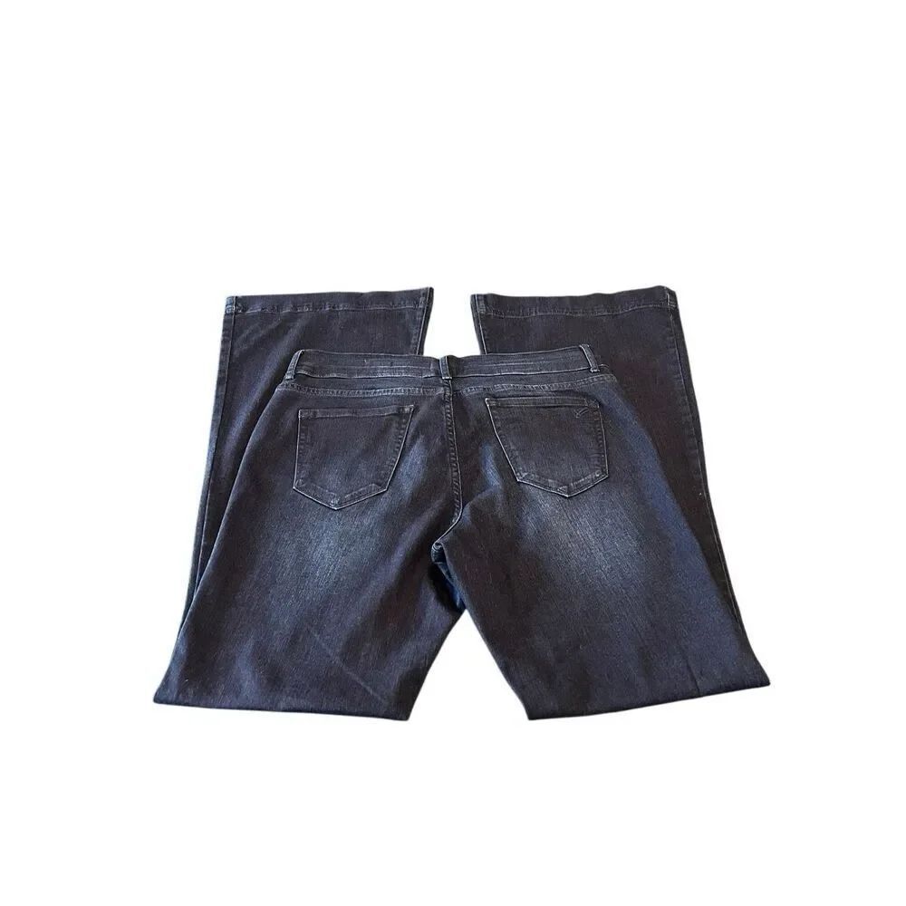 William Rast Women's Stretch Denim Flawless Flare Jeans Dark Wash Black Size 32